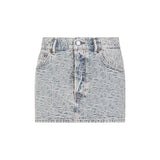 Acne Studios Monogram Jacquard Low-waisted Mini Skirt - Women