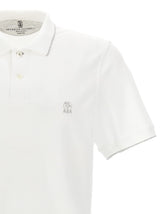 Brunello Cucinelli Embroidered Logo Polo Shirt - Men