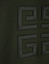Givenchy 4g Hoodie In Grey Green - Men