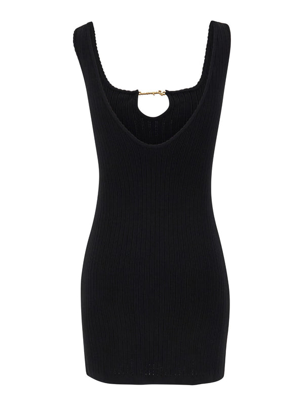 Jacquemus Black la Mini Robe Sierra Dress In Black Viscose Woman - Women