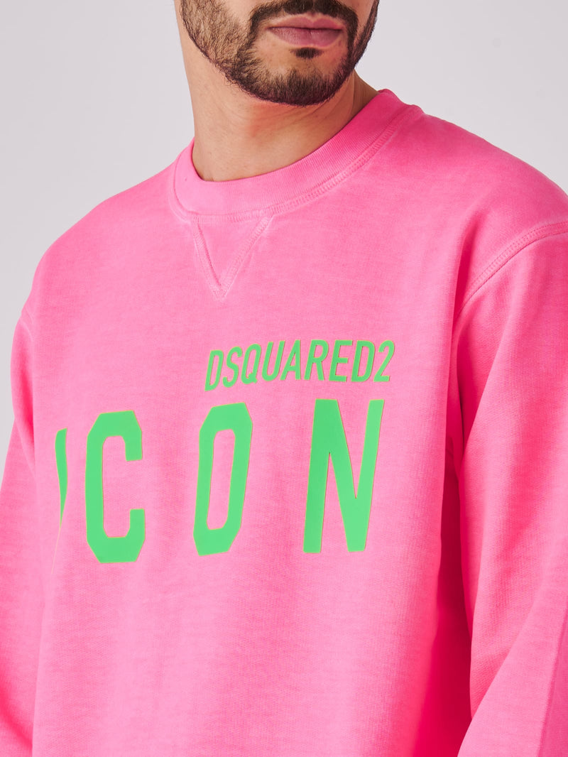 Dsquared2 Be Icon Cool Fit Tee Crewneck Sweatshirt - Men