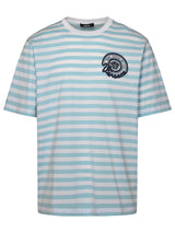 Versace Light Blue Cotton T-shirt - Men