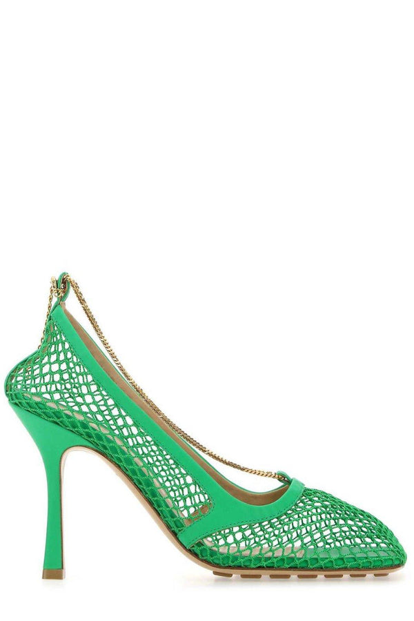 Bottega Veneta Mesh Square-toe Pumps - Women - Piano Luigi