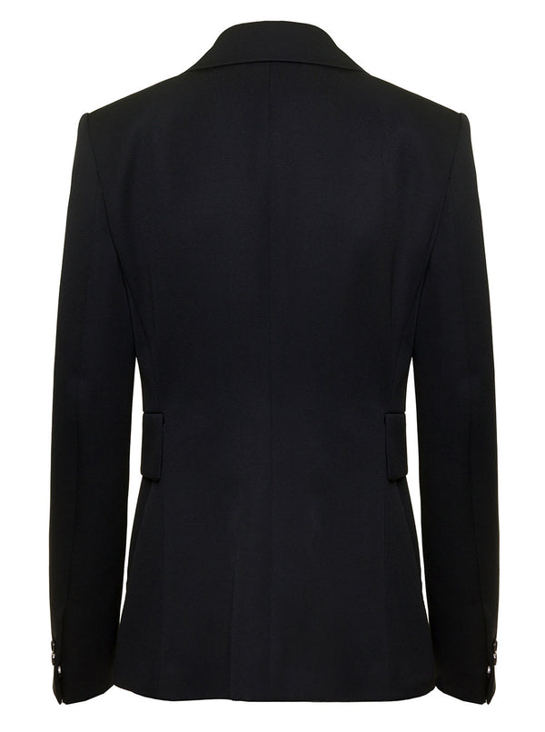 Bottega Veneta Black Sartorial Double-breasted Jacket With Tonal Buttons In Wool Man - Women