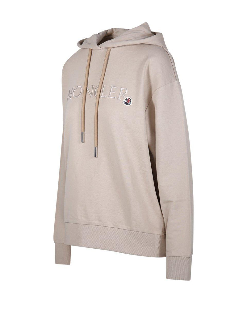 Moncler Logo Patch Drawstring Hoodie - Women