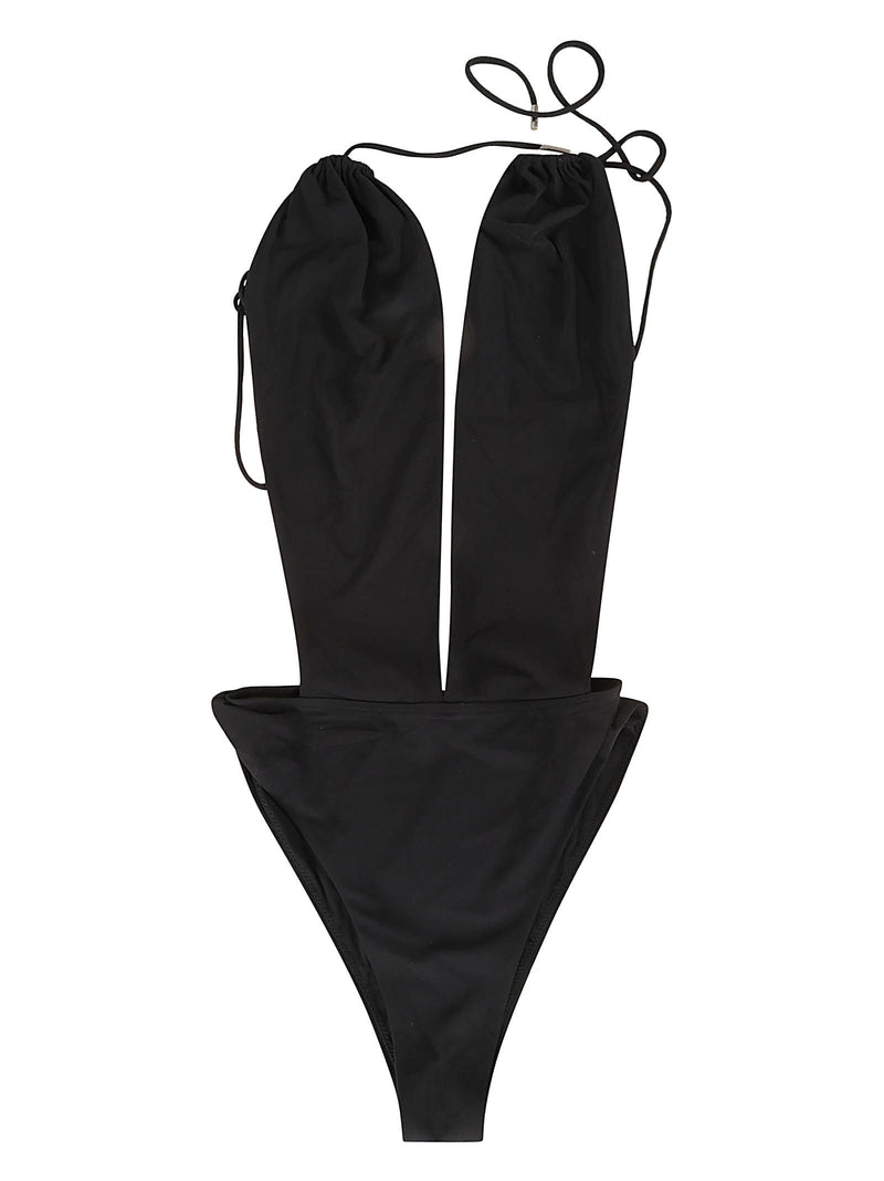 Saint Laurent Maillot V-halter Swimsuit - Women