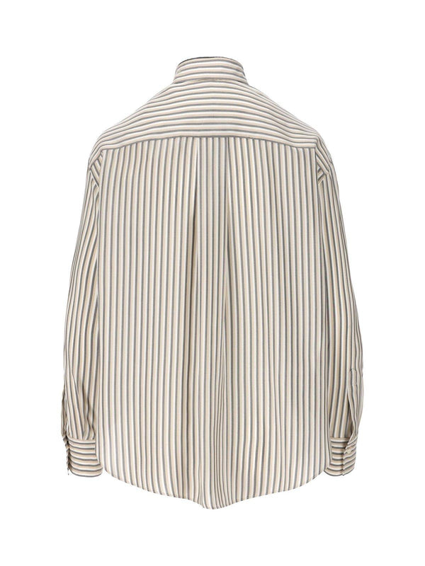 Brunello Cucinelli Stripe Detailed Button-up Shirt - Women