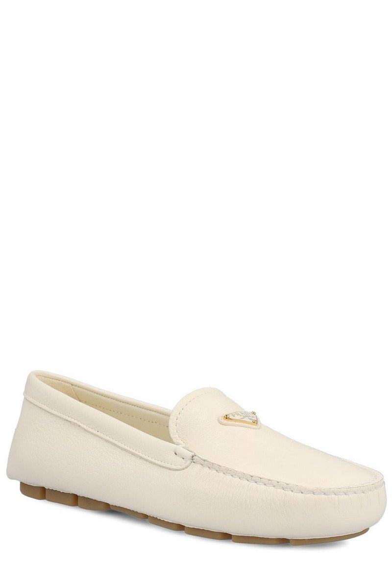 Prada Triangle-logo Slip-on Loafers - Women