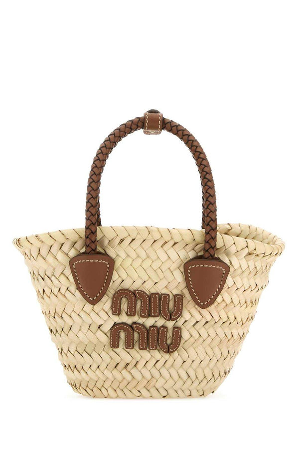 Miu Miu Logo Detailed Shopping Bag - Women