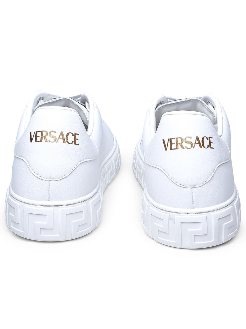 Versace White Leather Sneakers - Men