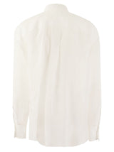 Brunello Cucinelli Cotton Organza Shirt With Dazzling Magnolia Embroidery - Women