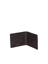 Tom Ford Small Grain Bi-fold Brown Wallet - Men - Piano Luigi