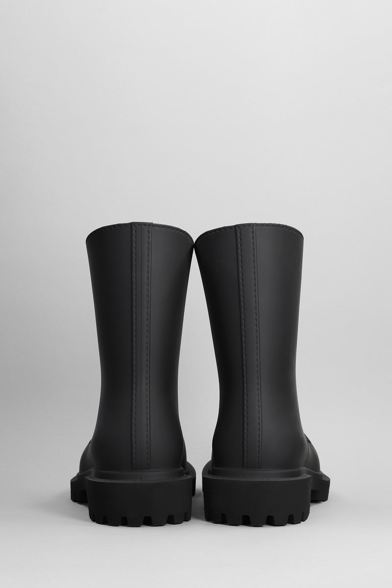 Balenciaga Steroid Boot Combat Boots In Black Eva - Men