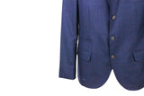 Brunello Cucinelli 3-button Unlined Jacket In Cool Wool Canvas.the Buttons Are In Brown Horn - Men