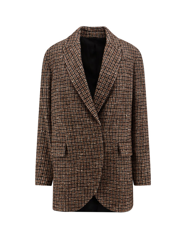 Brunello Cucinelli Lined Madras Blazer - Women