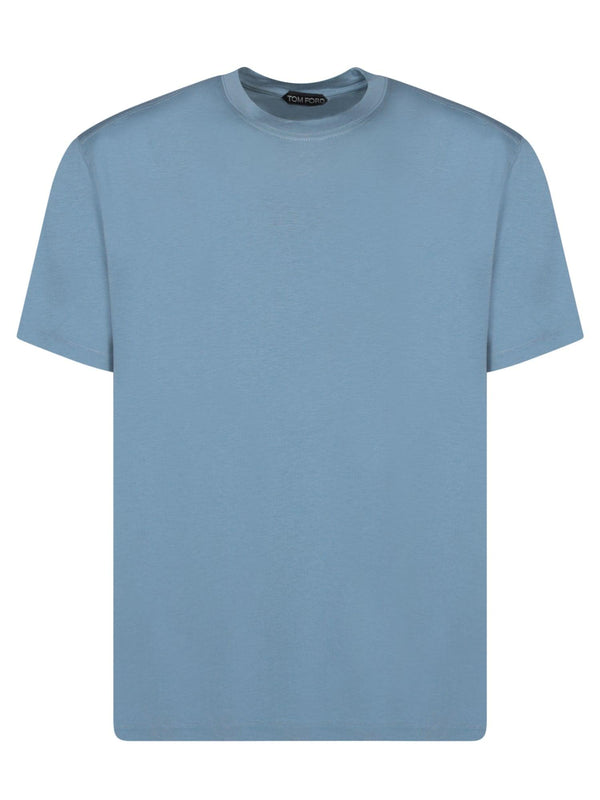 Tom Ford Basic Light Blue T-shirt - Men - Piano Luigi