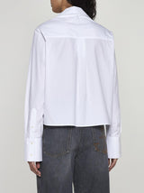 J.W. Anderson Bow-tie Cotton Cropped Shirt - Women