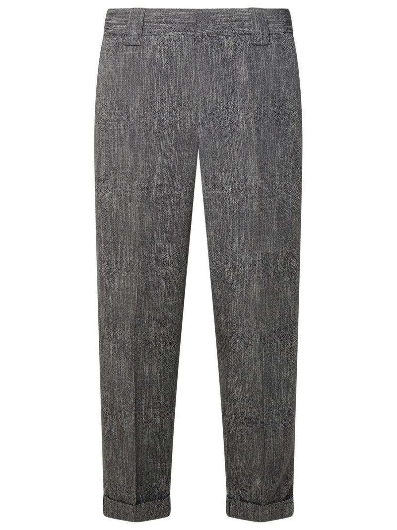 Golden Goose Grey Virgin Wool Blend Trousers - Men