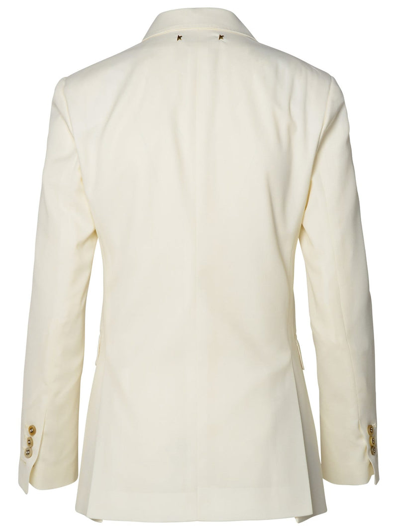 Golden Goose White Virgin Wool Blend Blazer - Women