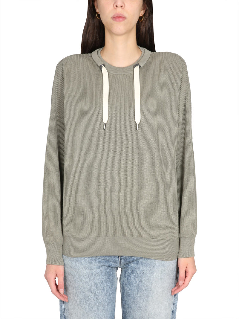 Brunello Cucinelli Sweatshirt With Drawstring - Women