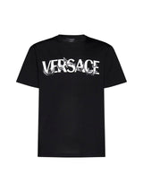 Versace Black T-shirt With Logo - Men