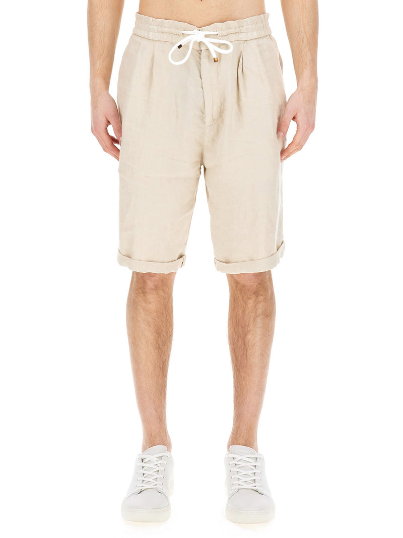 Brunello Cucinelli Linen Bermuda Shorts - Men