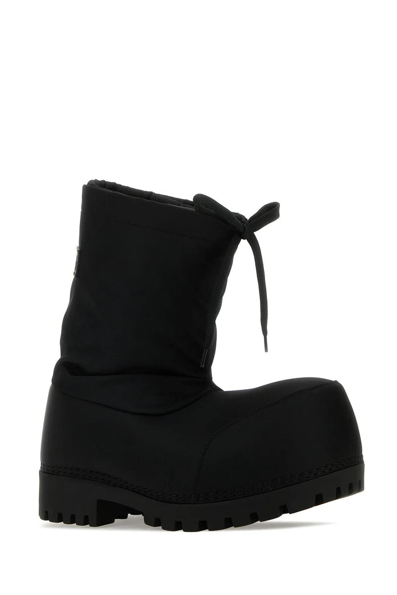 Balenciaga Black Nylon Alaska Ankle Boots - Men