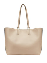 Fendi Shopper Bag In Beige Leather With Logo - Men