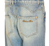 Balmain Bootcut Western Denim Jeans - Women - Piano Luigi