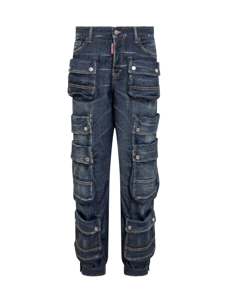 Dsquared2 Denim Cargo Trouser - Women