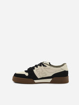 Fendi Match Sneakers In Leather With Suede Inserts - Men