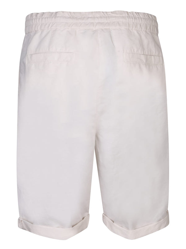 Brunello Cucinelli 2 Pences Cream Bermuda Shorts - Men