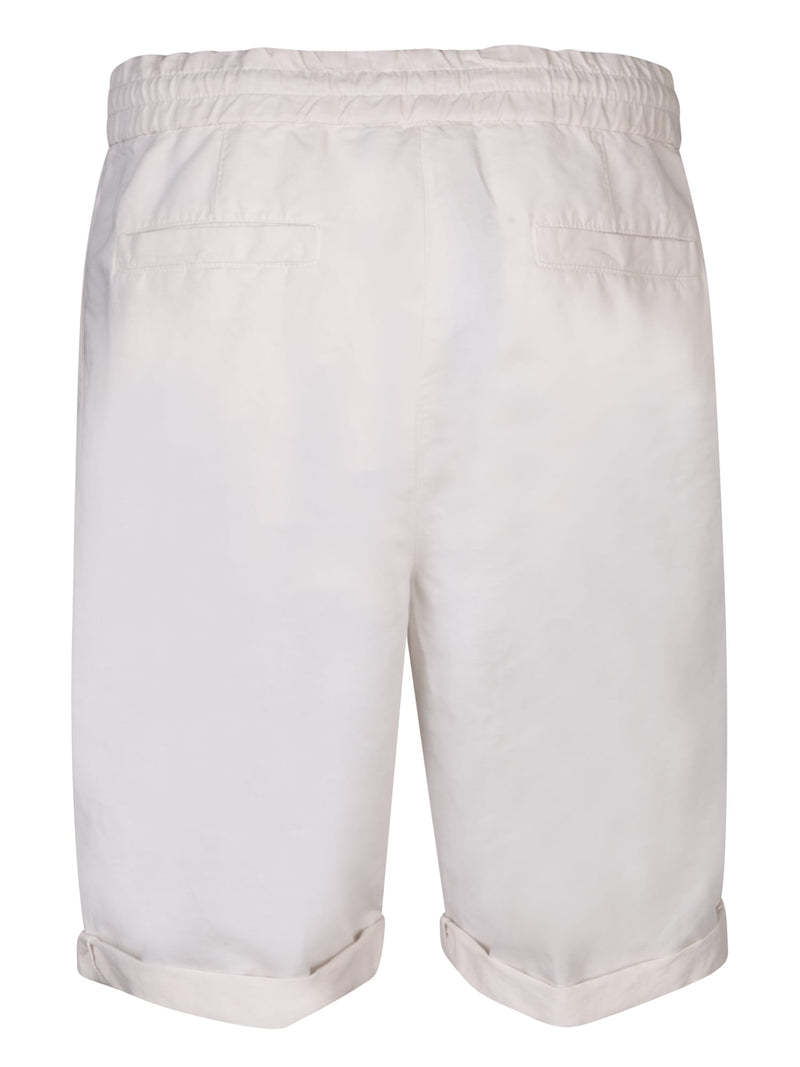 Brunello Cucinelli 2 Pences Cream Bermuda Shorts - Men