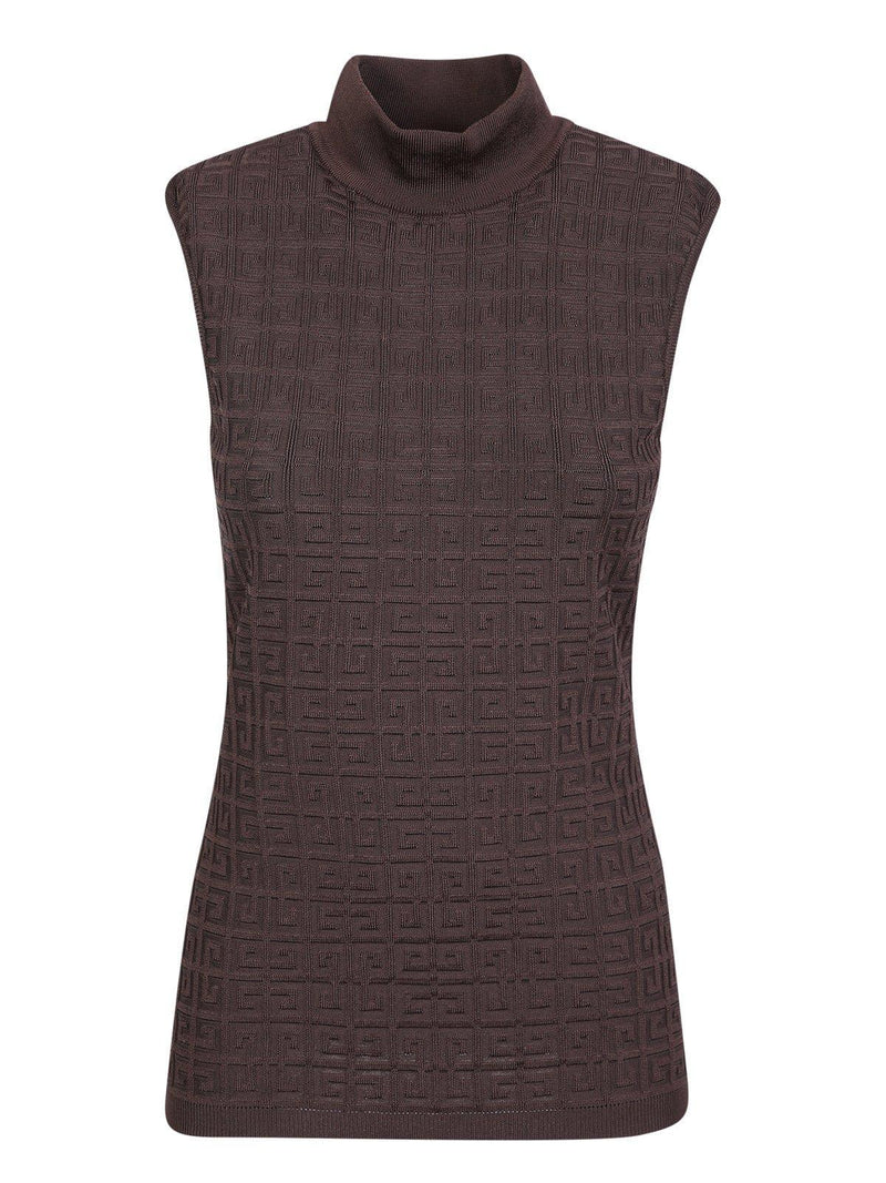 Givenchy 4g Jacquard Roll-neck Knit Top - Women - Piano Luigi