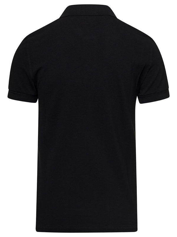 Tom Ford Black Short-sleeves Polo In Cotton Piquet Jersey Man - Men - Piano Luigi