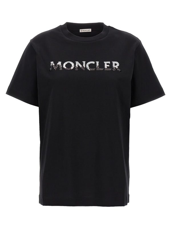 Moncler Sequin Logo T-shirt - Women
