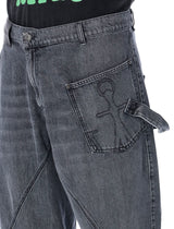 J.W. Anderson Twisted Workwear Denim Pants - Men