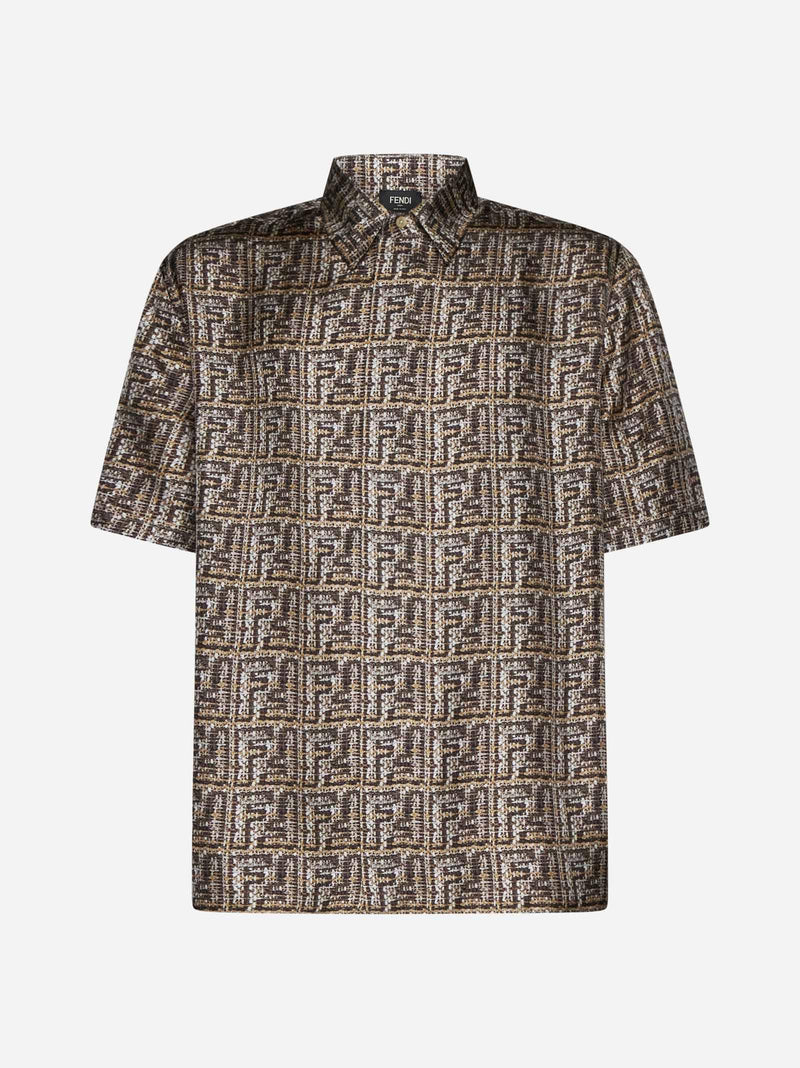 Fendi Ff Jacquard Cotton Shirt - Men