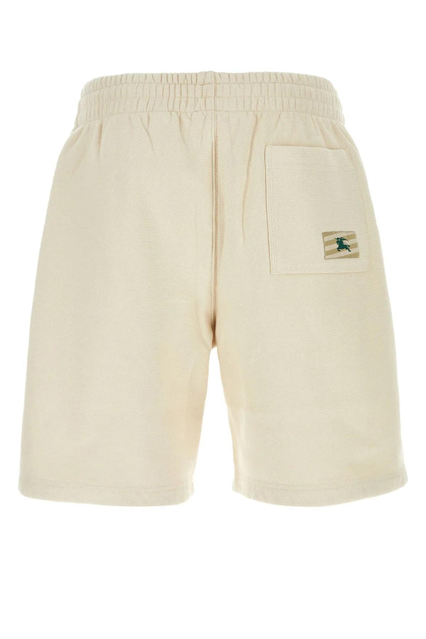 Burberry Ivory Cotton Bermuda Shorts - Men