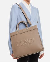 Fendi Leather Sunshine Tote Bag - Women