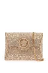 Versace La Medusa Envelope Clutch With Crystals - Women