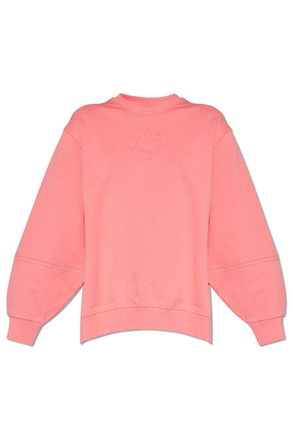 Moncler Logo Embossed Crewneck Sweatshirt - Women