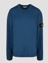 Stone Island Logo Badge Crewneck Sweater - Men