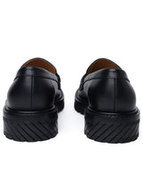 Off-White Black Leather Loafers - Women