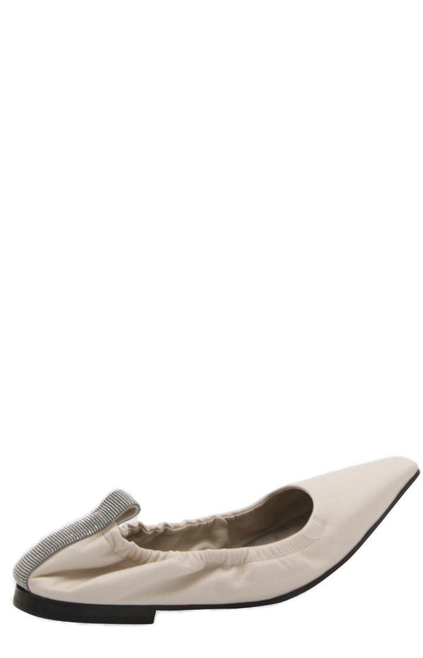 Brunello Cucinelli Embellished Slip-on Flat Shoes - Women