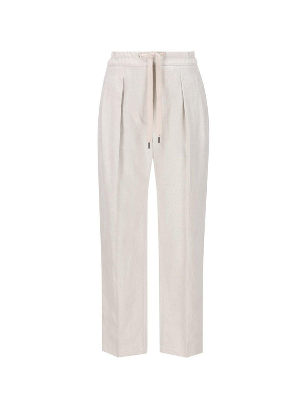 Brunello Cucinelli Pleated Straight-leg Pants - Women