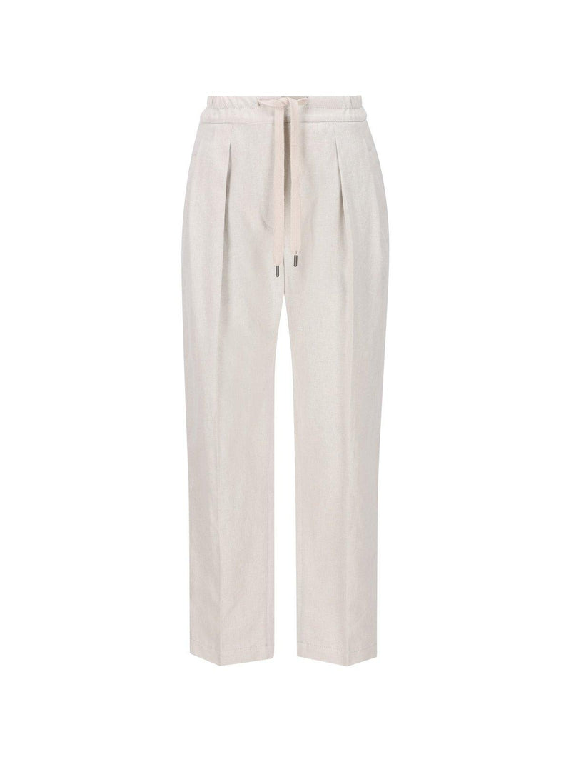 Brunello Cucinelli Pleated Straight-leg Pants - Women