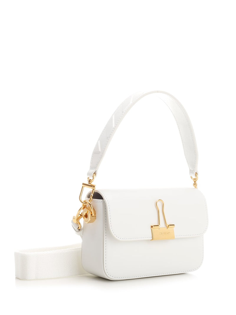 Off-White Leather Binder Shoulder Bag - Women