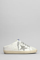 Golden Goose Superstar Sneakers In White Suede And Leather - Women