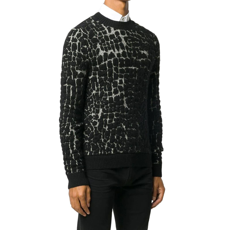 Saint Laurent Wool Mosaic-effect Jumper - Men - Piano Luigi